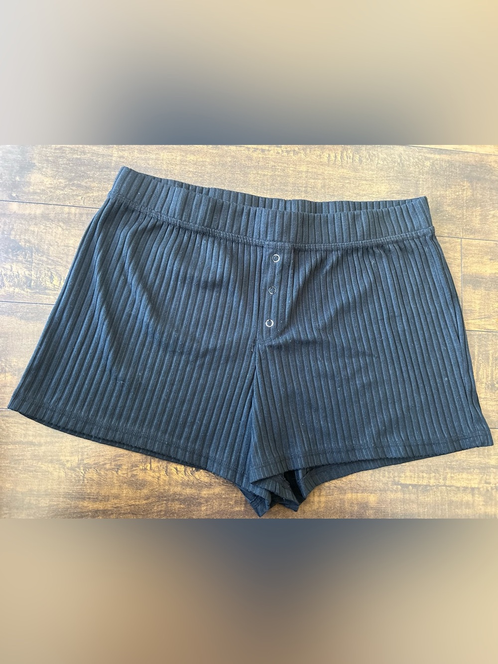 ✨ 3/$25 ✨ Ribbed Knit Women’s Lounge Shorts - Black